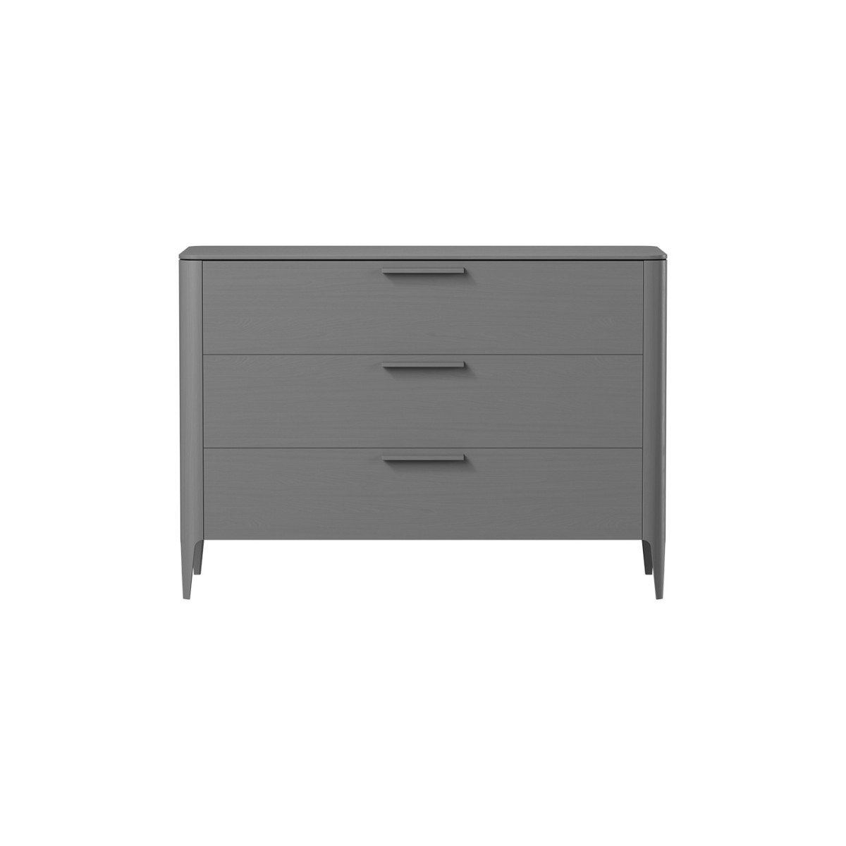 Комод Type oak 3 ящика ширина 120 см (серый)