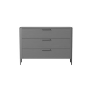 Комод Type oak 3 ящика ширина 120 см (серый)