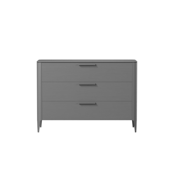 Комод Type oak 3 ящика ширина 120 см (серый)