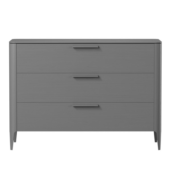 Комод Type oak 3 ящика ширина 120 см (серый)
