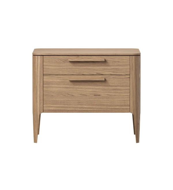 Тумба прикроватная Type oak 2 ящика ширина 60 см (натуральный дуб)