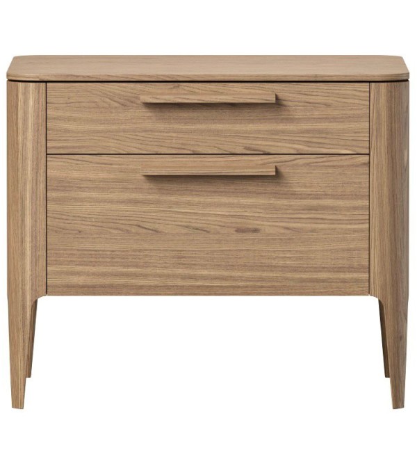 Тумба прикроватная Type oak 2 ящика ширина 60 см (натуральный дуб)