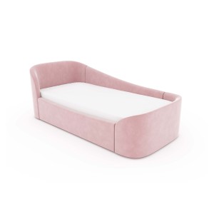 Диван-кровать KIDI Soft с низким изножьем 90*200 см R антивандальная ткань (розовый)