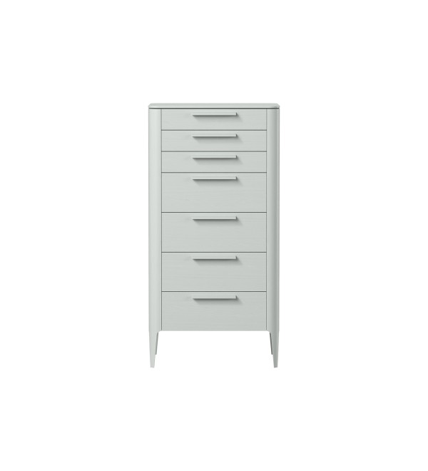 Комод Type oak высокии? 7 ящиков (светло-серый)