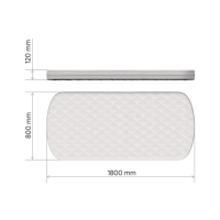 Матрас для кровати KIDI soft кокос/eco-foam 12 см (80*180 см)