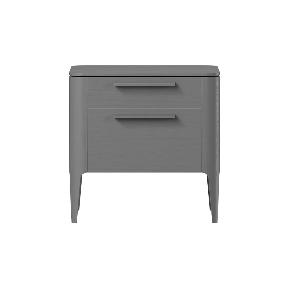 Тумба прикроватная Type oak 2 ящика ширина 50 см (серый)