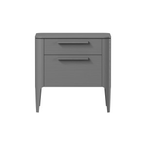 Тумба прикроватная Type oak 2 ящика ширина 50 см (серый)
