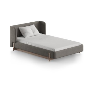 Кровать Basic спальное место 120*200 см (капучино, твид)