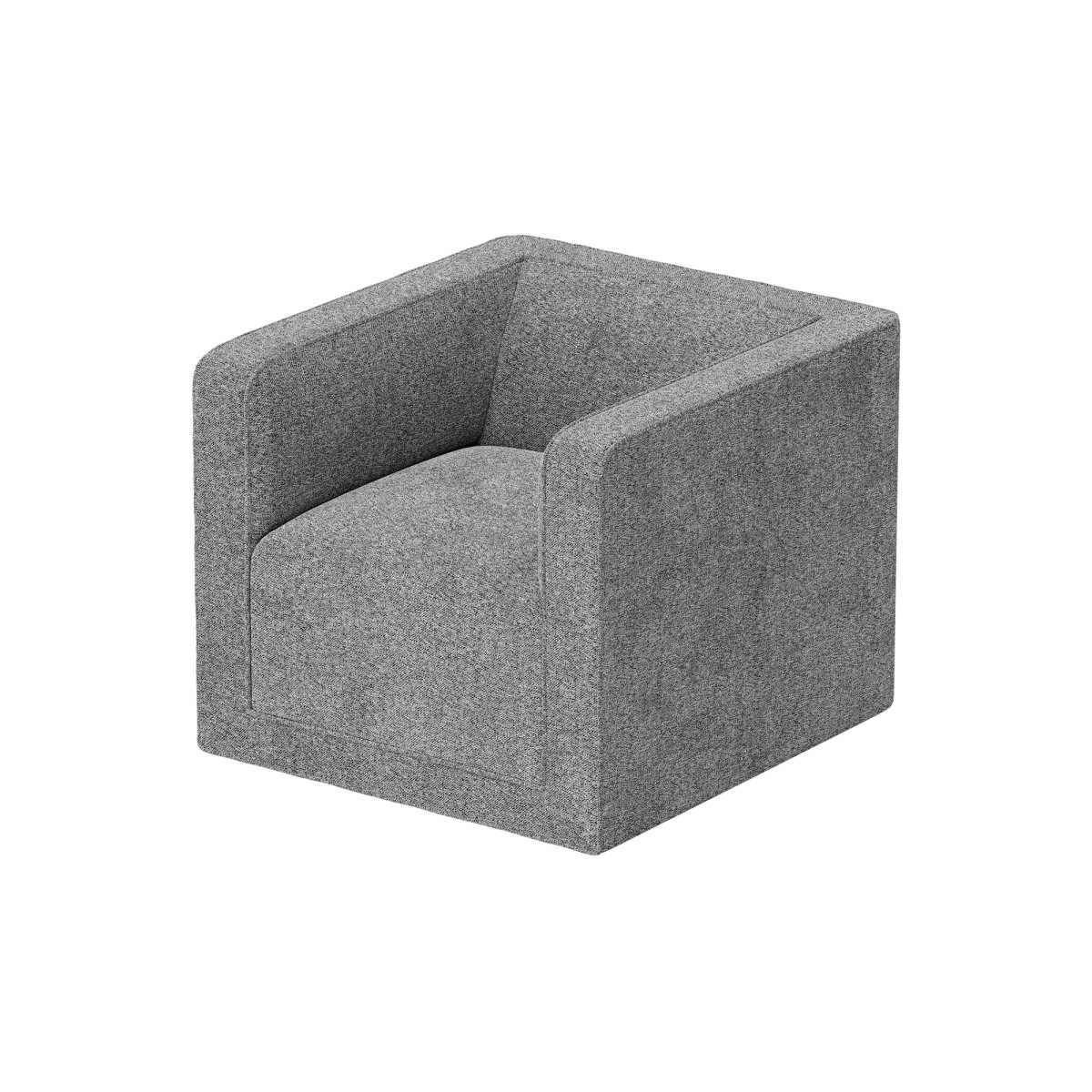 Кресло Cube (серый, рогожка)