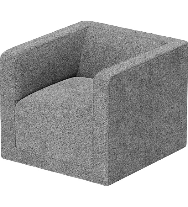 Кресло Cube (серый, рогожка)