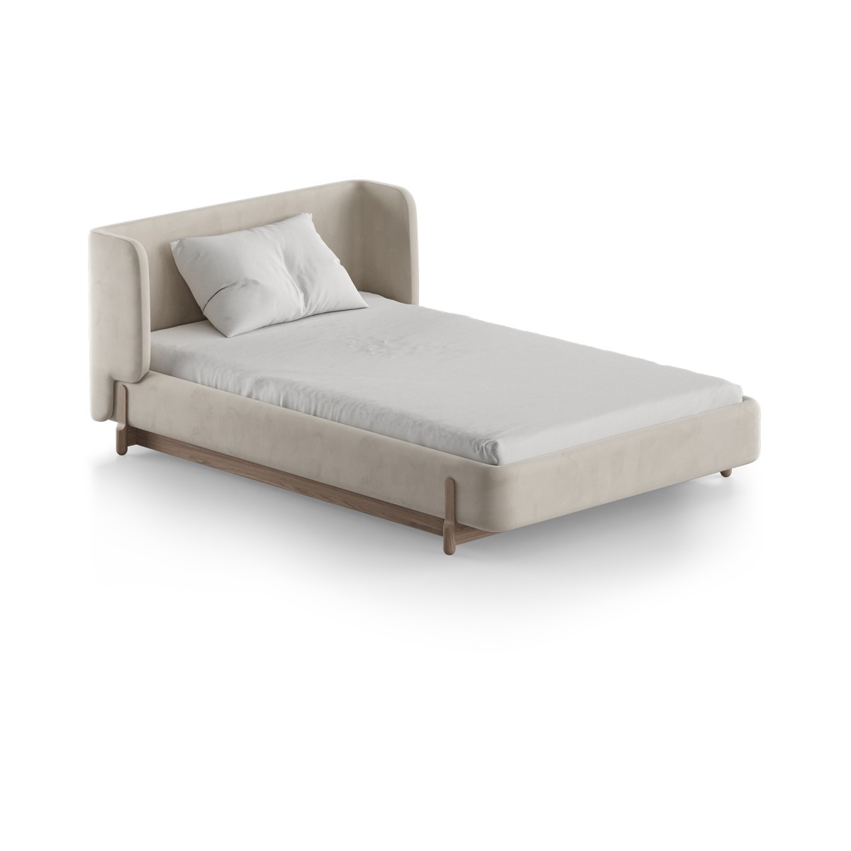 Кровать Basic спальное место 120*200 см (молочный, антивандальная)