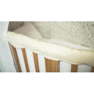 Тканевая защитная накладка для кроватки Ellipsebed (молочный)