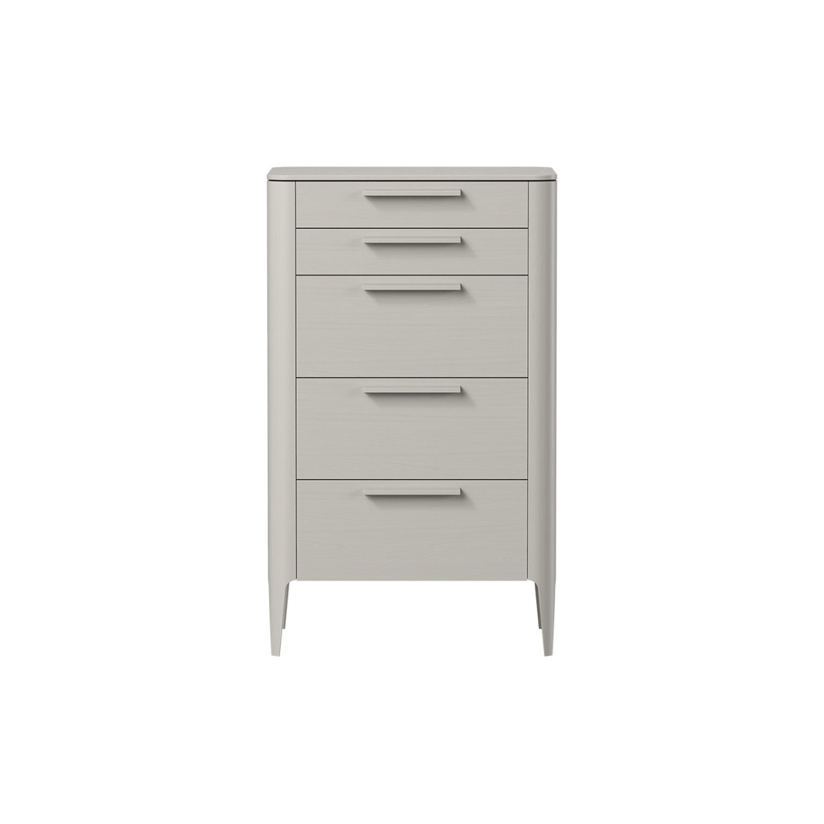 Комод Type oak высокии? 5 ящиков (серо-бежевый)