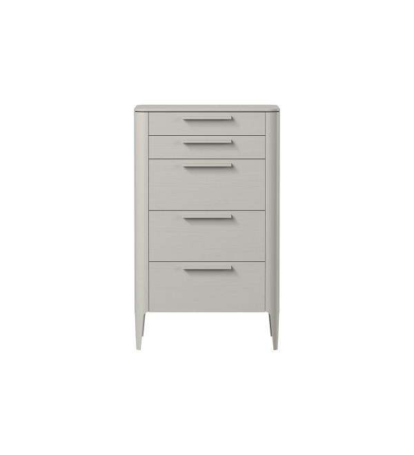 Комод Type oak высокии? 5 ящиков (серо-бежевый)