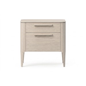 Тумба прикроватная Type oak 2 ящика ширина 50 см (беленый дуб)
