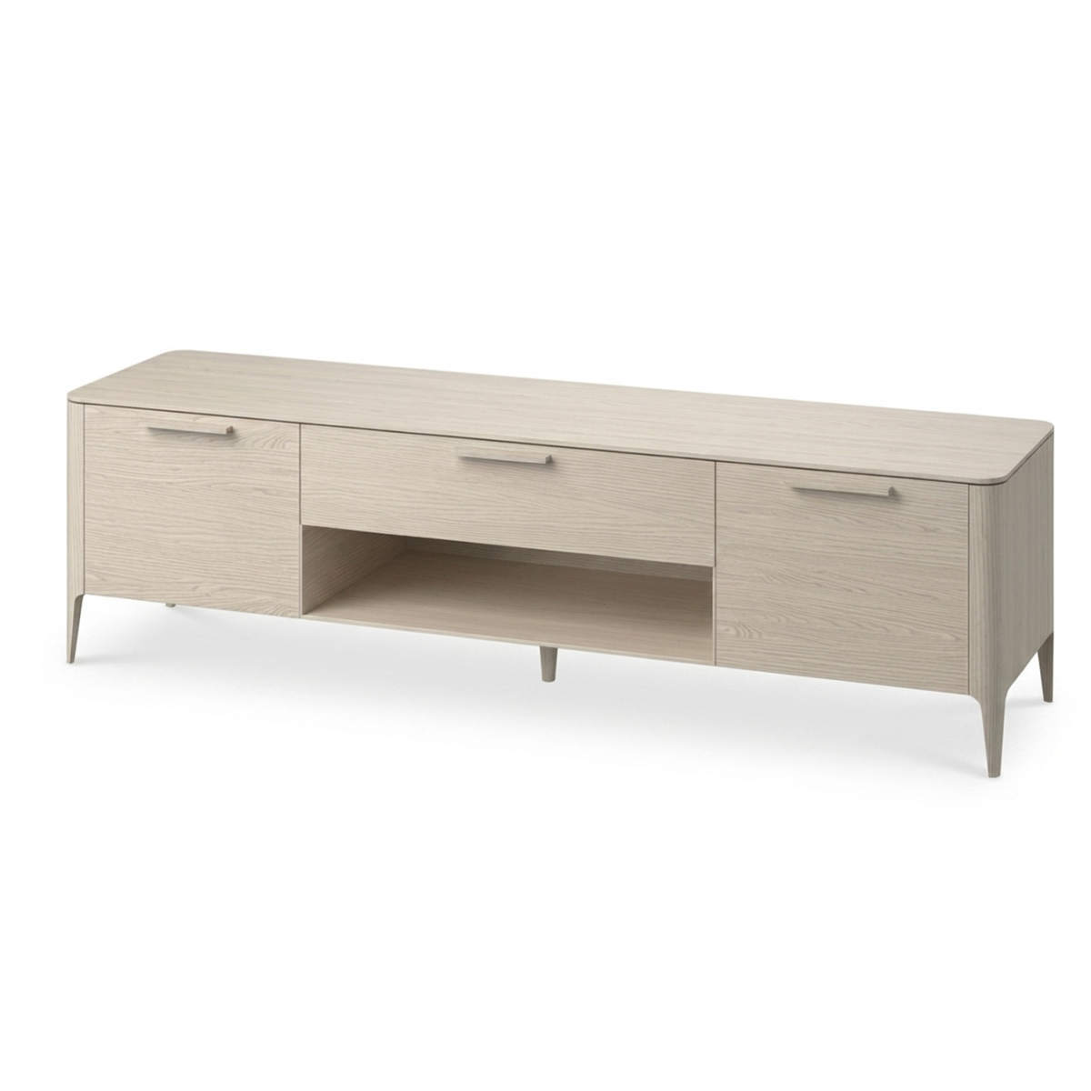 Тумба Type oak под ТВ ширина 200 см (беленый дуб)