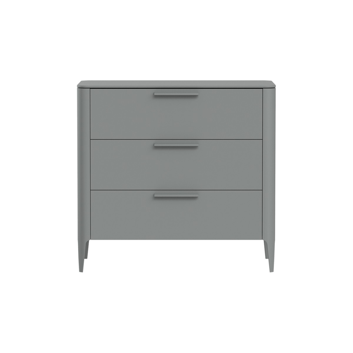 Комод Type 3 ящика ширина 90 см (серый)