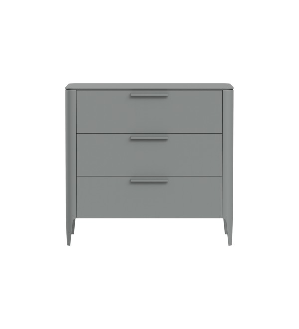 Комод Type 3 ящика ширина 90 см (серый)