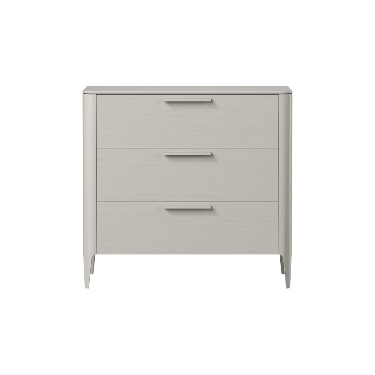 Комод Type oak 3 ящика ширина 90 см (серо-бежевый)