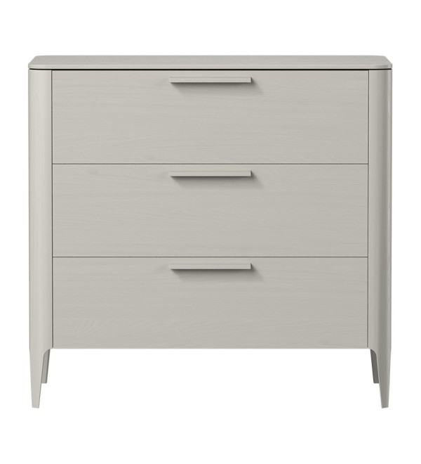 Комод Type oak 3 ящика ширина 90 см (серо-бежевый)
