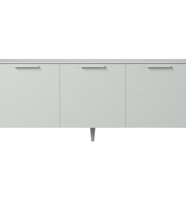 Тумба Type oak 3 двери ширина 180 см (светло-серый)