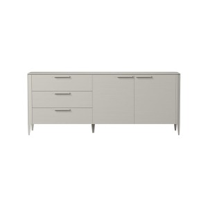 Тумба Type oak 3 ящика 2 двери L (серо-бежевый)