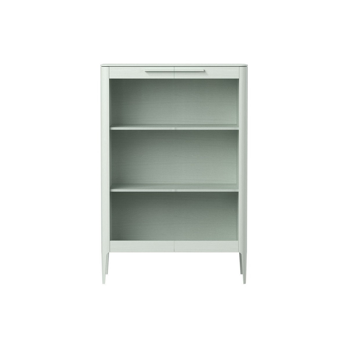 Витрина Type oak стеклянная высота 150 см (белый)