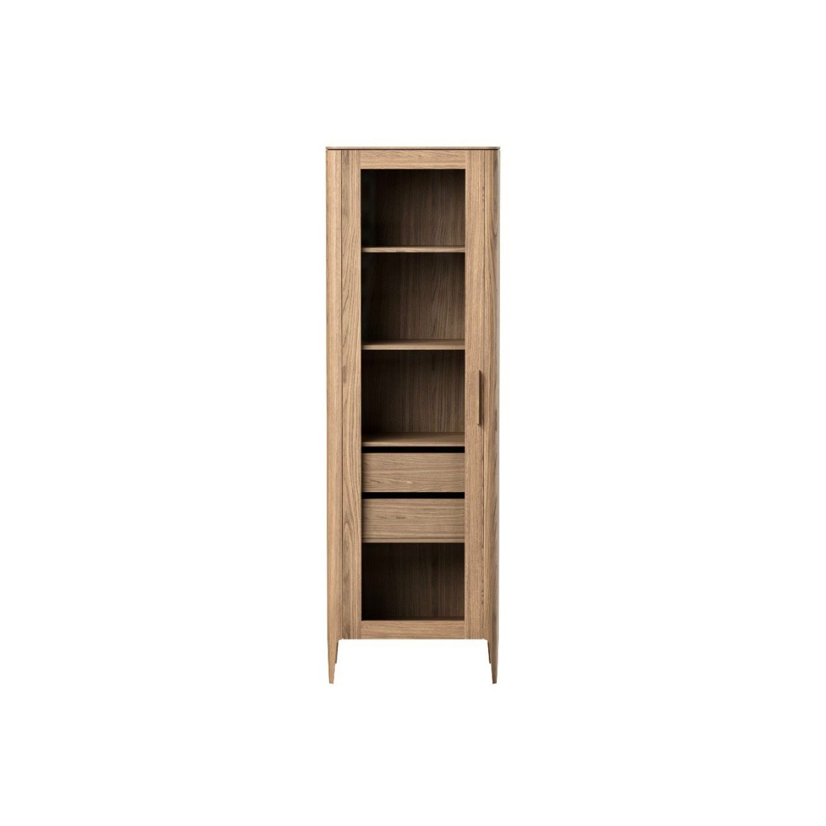 Витрина Type oak стеклянная высота 200 см L (натуральный дуб)