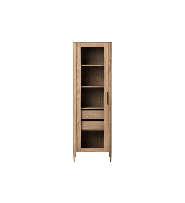 Витрина Type oak стеклянная высота 200 см L (натуральный дуб)