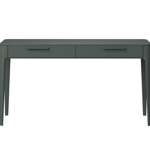 Консоль Type oak 2 ящика ширина 140 см (темно-серый)