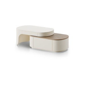 Столик Lagom nova 120 см (молочный, дуб)