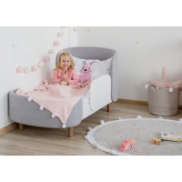 Кровать KIDI Soft для детей от 2 до 4 лет (серый)