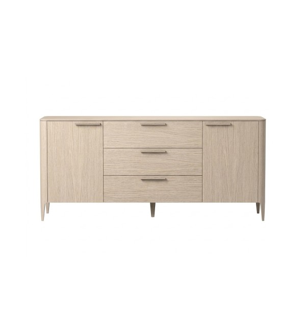 Тумба Type oak 2 двери 3 ящика (беленый дуб)