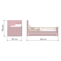 Кровать подростковая Cosy спальное место 90*200 см (бежевый)