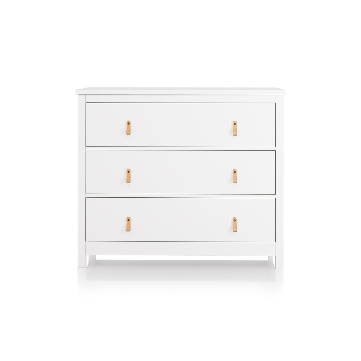 Комод Wood 3 ящика (белый)