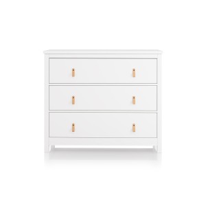 Комод Wood 3 ящика (белый)