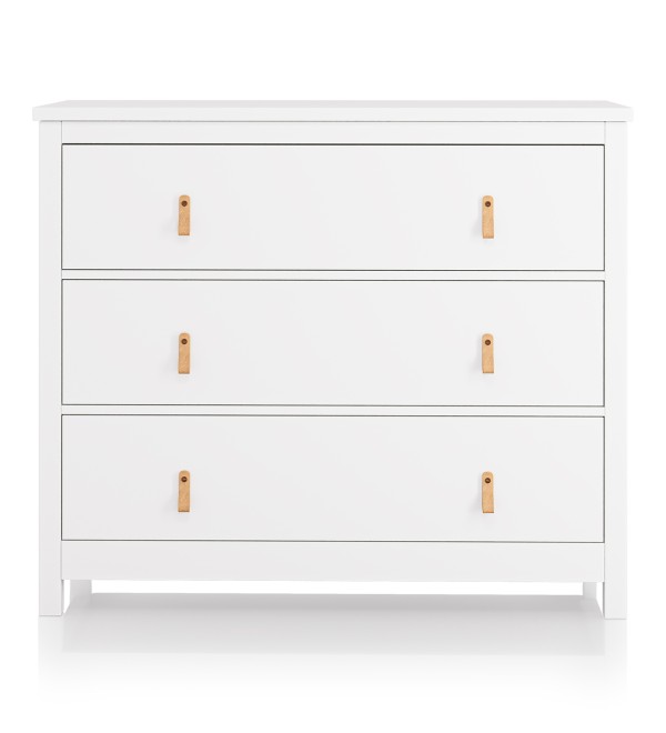 Комод Wood 3 ящика (белый)
