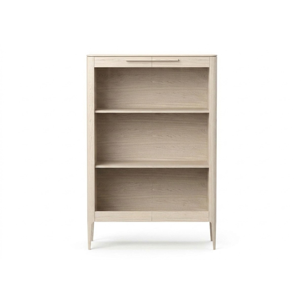 Витрина Type oak стеклянная высота 150 см (беленый дуб)