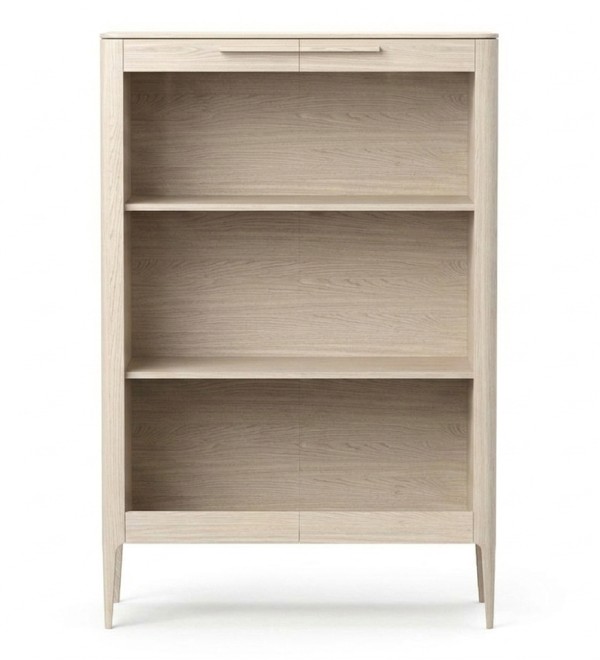 Витрина Type oak стеклянная высота 150 см (беленый дуб)