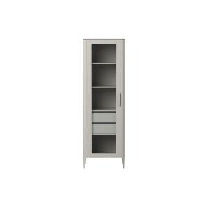 Витрина Type oak стеклянная высота 200 см L (серо-бежевый)