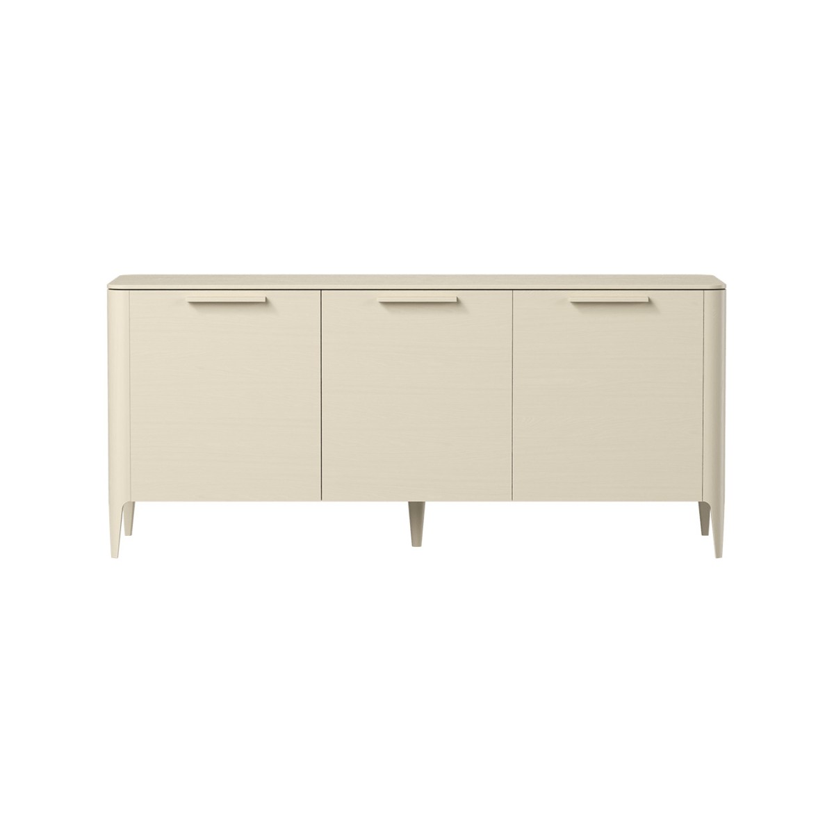 Тумба Type oak 3 двери ширина 160 см (молочный)