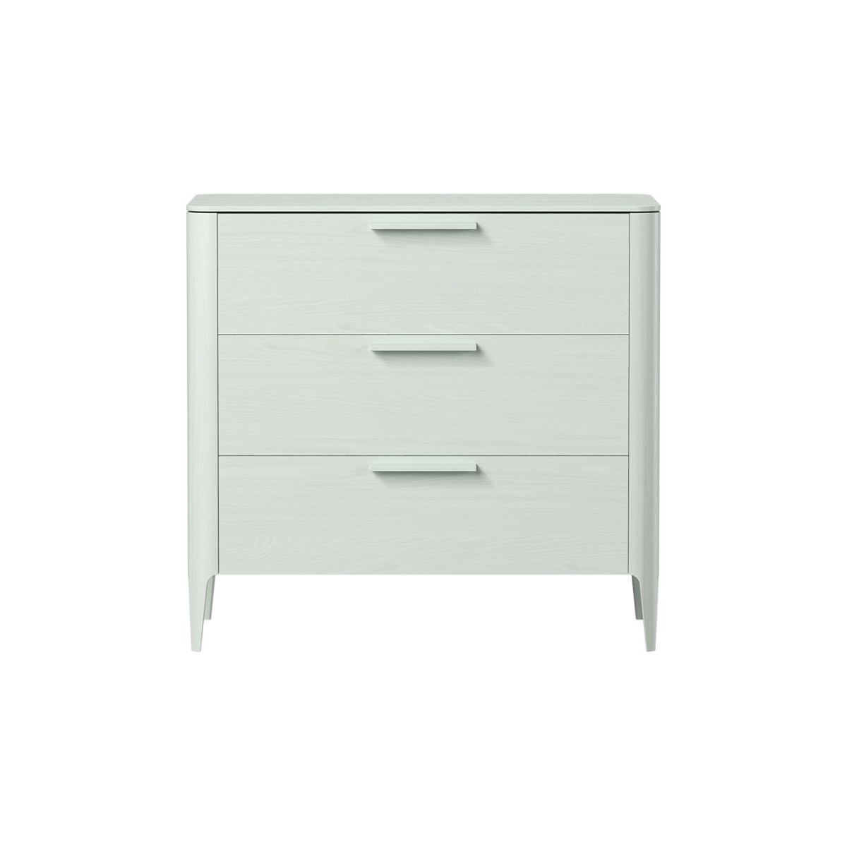 Комод Type oak 3 ящика ширина 90 см (белый)