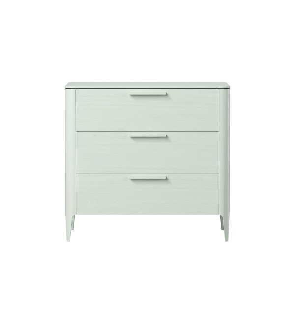 Комод Type oak 3 ящика ширина 90 см (белый)
