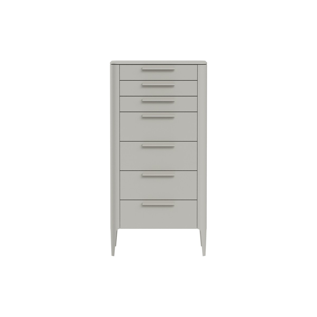 Комод Type высокии? 7 ящиков (серо-бежевый)