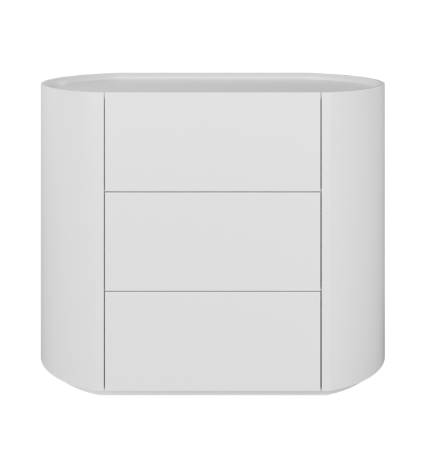 Комод Lagom 3 ящика ширина 90 см (белый)
