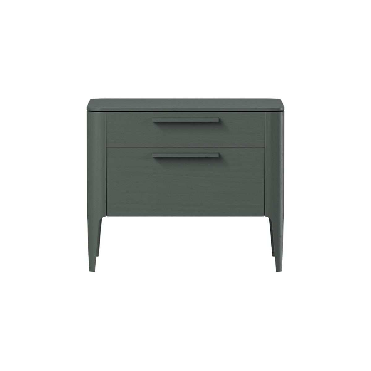 Тумба прикроватная Type oak 2 ящика ширина 60 см (темно-серый)