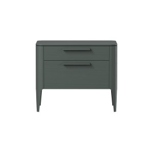 Тумба прикроватная Type oak 2 ящика ширина 60 см (темно-серый)