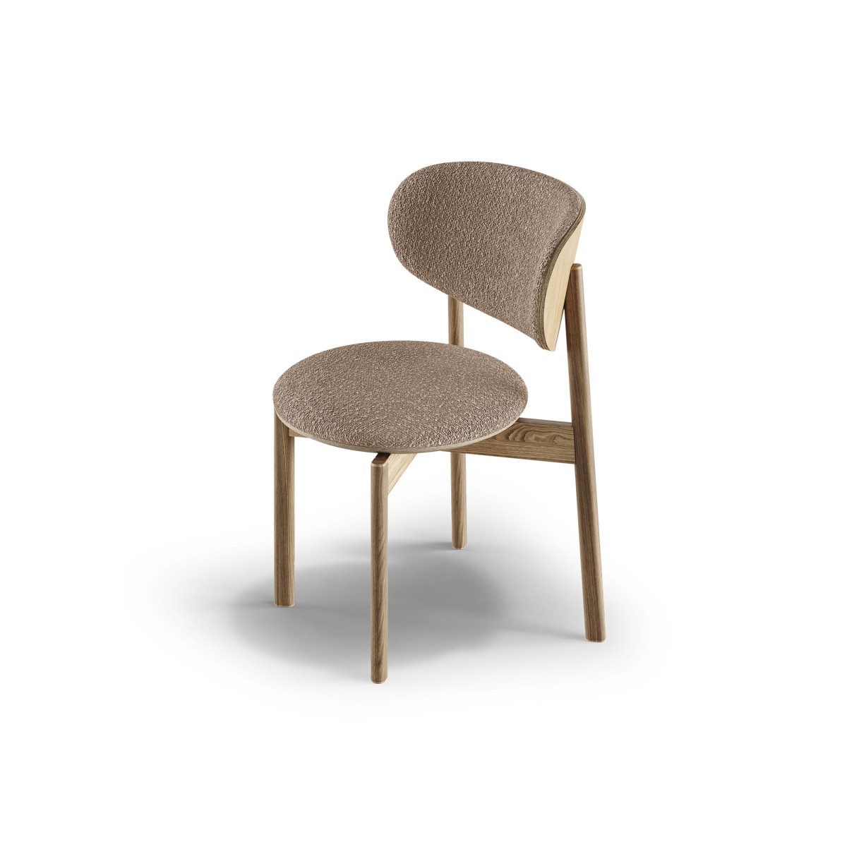 Стул Basic С (бежевый букле, дуб)