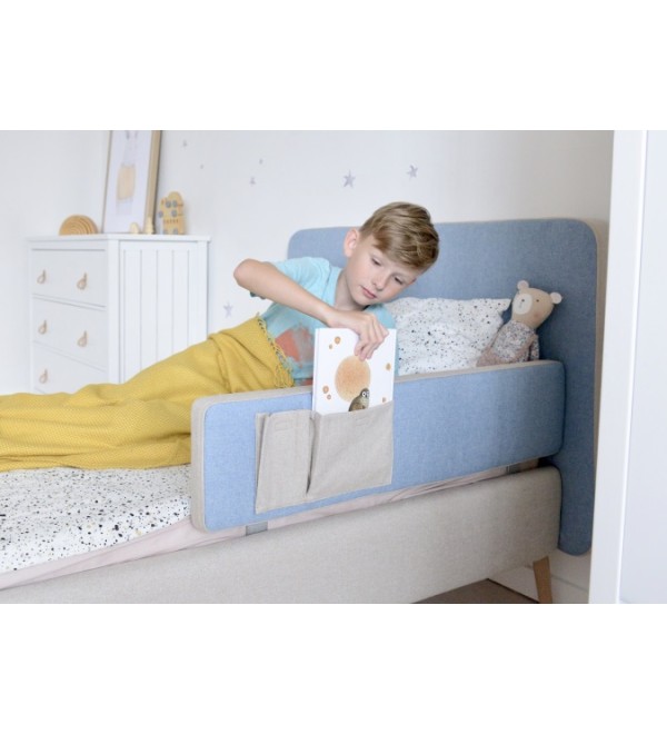 Защитный бортик Soft (бежевый/голубой)