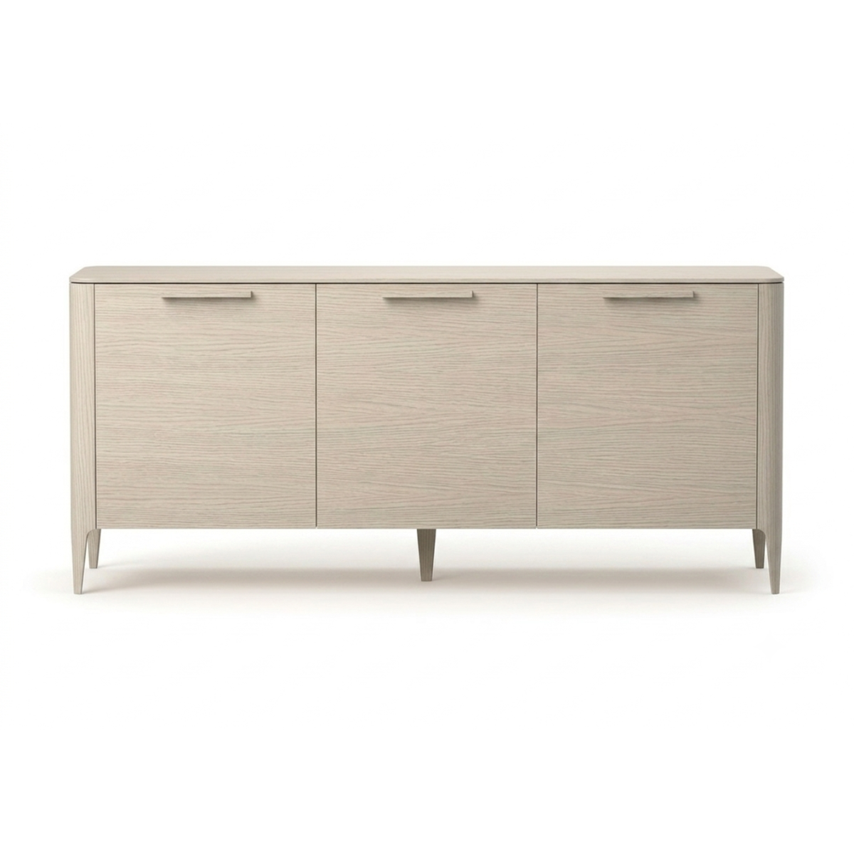 Тумба Type oak 3 двери ширина 160 см (беленый дуб)